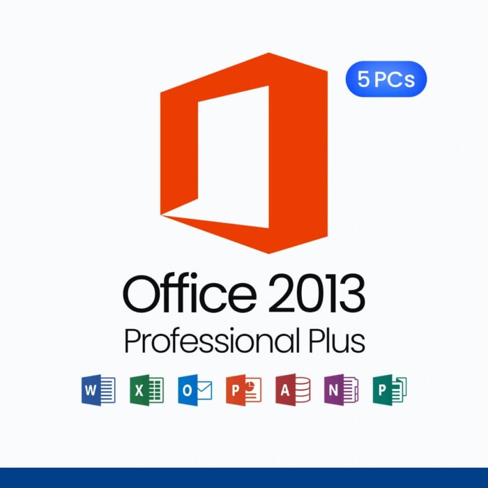 Microsoft Office 2013 Professional Plus – Lifetime License for 5 PCs - Image 1